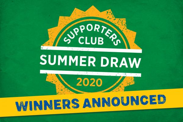 Supporters Club Draw 2020 Winners